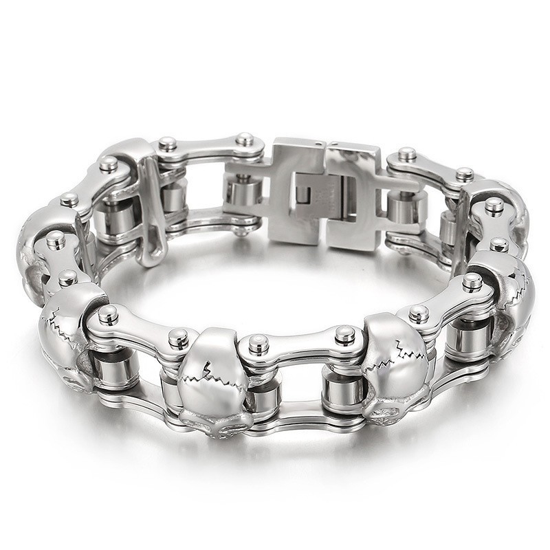 Populaire Coole Schedel Titanium Armband Populaire Coole Schedel Titanium Armband