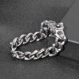 Populaire Chique Stijl Titanium Armband Met Slakkengesp Voor Heren