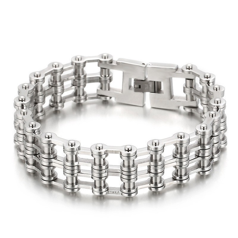Mode Cool Chic Stijl Biker Titanium Heren