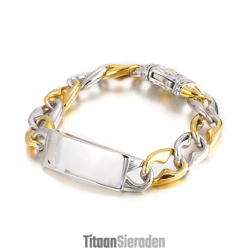 Coole Hip Hop Rock Fashion Titanium Armband Voor Heren Coole Hip Hop Rock Fashion Titanium Armband Voor Heren