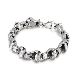 Coole Hip Hop Boks Titanium Armband Voor Heren