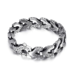 Coole Chique Stijl Dragon Bone Titanium Herenarmband