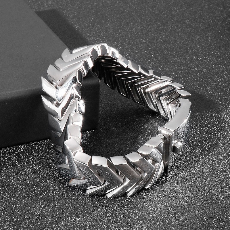 Coole Heren Chique Stijl Slangenbot Titanium Armband Als Cadeau