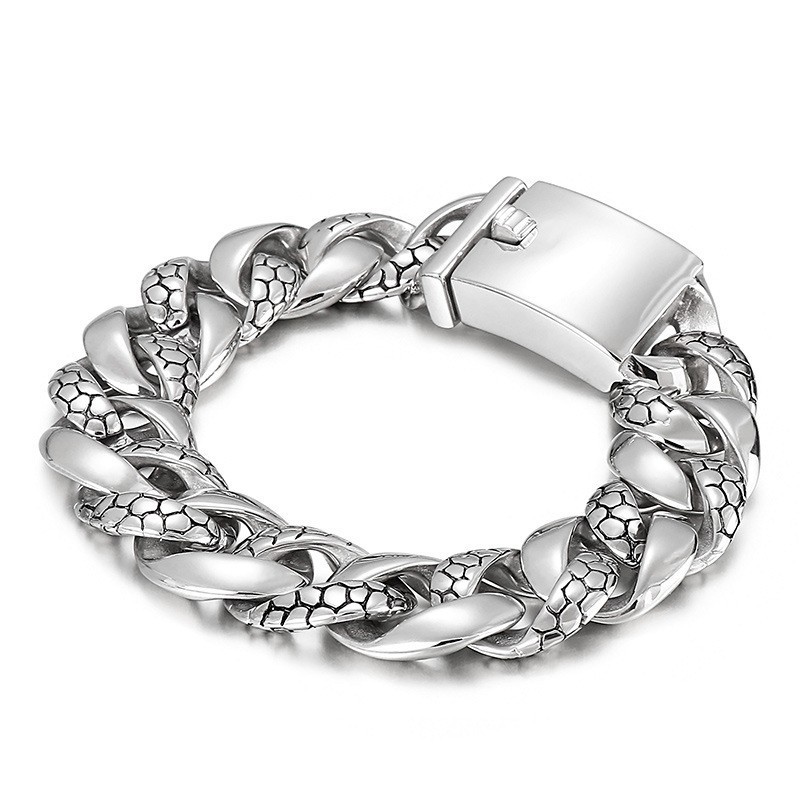 Populaire Titanium Armband Met Slangenpatroon Voor Heren Populaire Titanium Armband Met Slangenpatroon Voor Heren