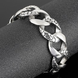 Street Style Cool Heren Slang Titanium Armband