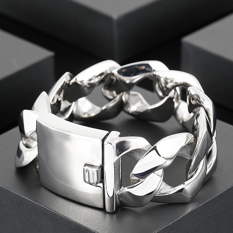 Mode Heren Gepolijste Handsieraden Titanium Armband Mode Heren Gepolijste Handsieraden Titanium Armband