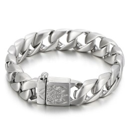 Mode Hoogtepunten Hip-Hop Titanium Herenarmband Van Volledig Staal