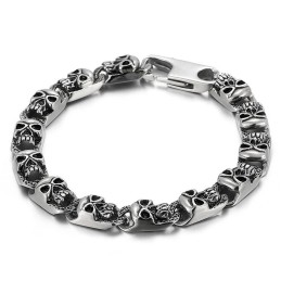 Mode Titanium Schedel Armbanden Voor Heren