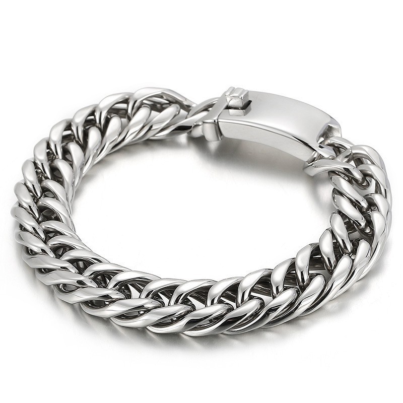 Street Fashion Coole Effen Titanium Armband Voor Heren Street Fashion Coole Effen Titanium Armband Voor Heren