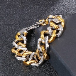 Heren Inter-Gold Armbanden Vierkantige Slijparmband Sieraden