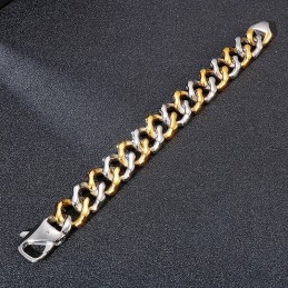 Heren Inter-Gold Armbanden Vierkantige Slijparmband Sieraden