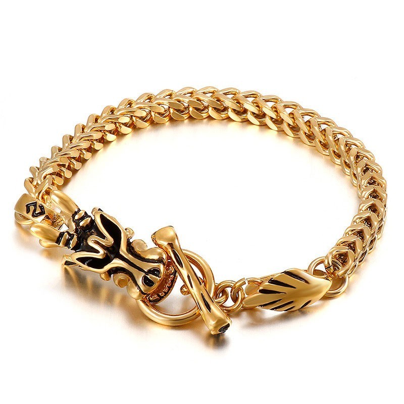 Fashion Street Dragon Head Titanium Armband Fashion Street Dragon Head Titanium Armband