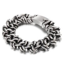 Overdreven Titanium Herenarmband Handsieraden