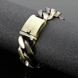 Mode Verblindende Armband Bronzen Titanium Armband