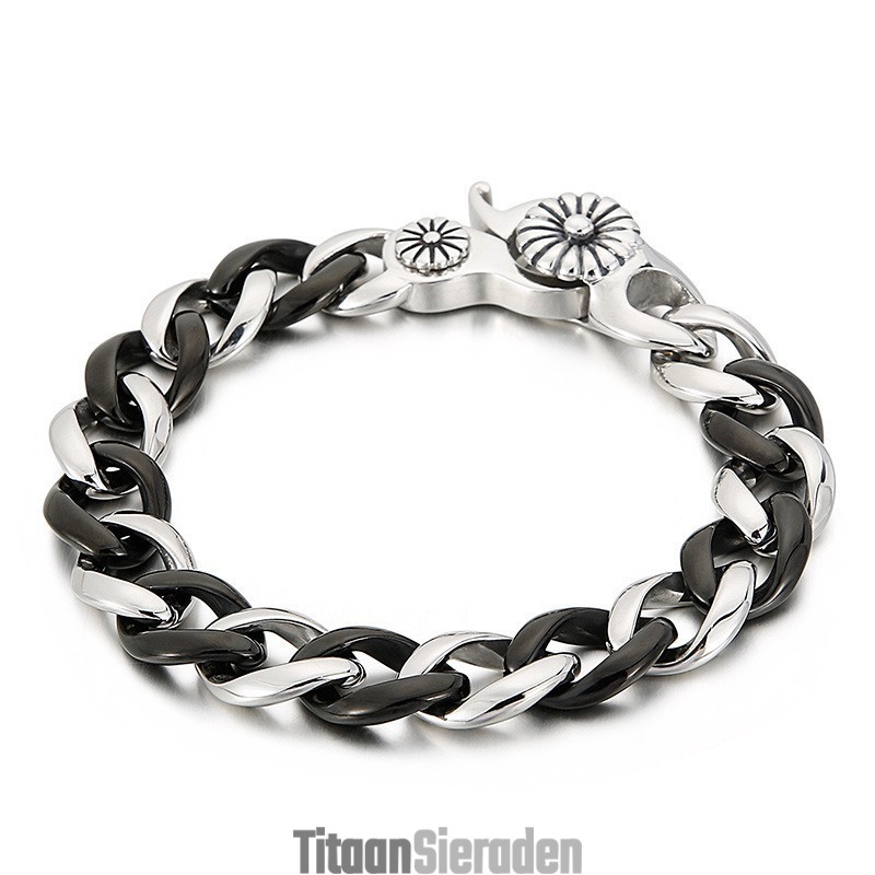 Zwarte Titanium Armband Voor Heren Zwarte Titanium Armband Voor Heren