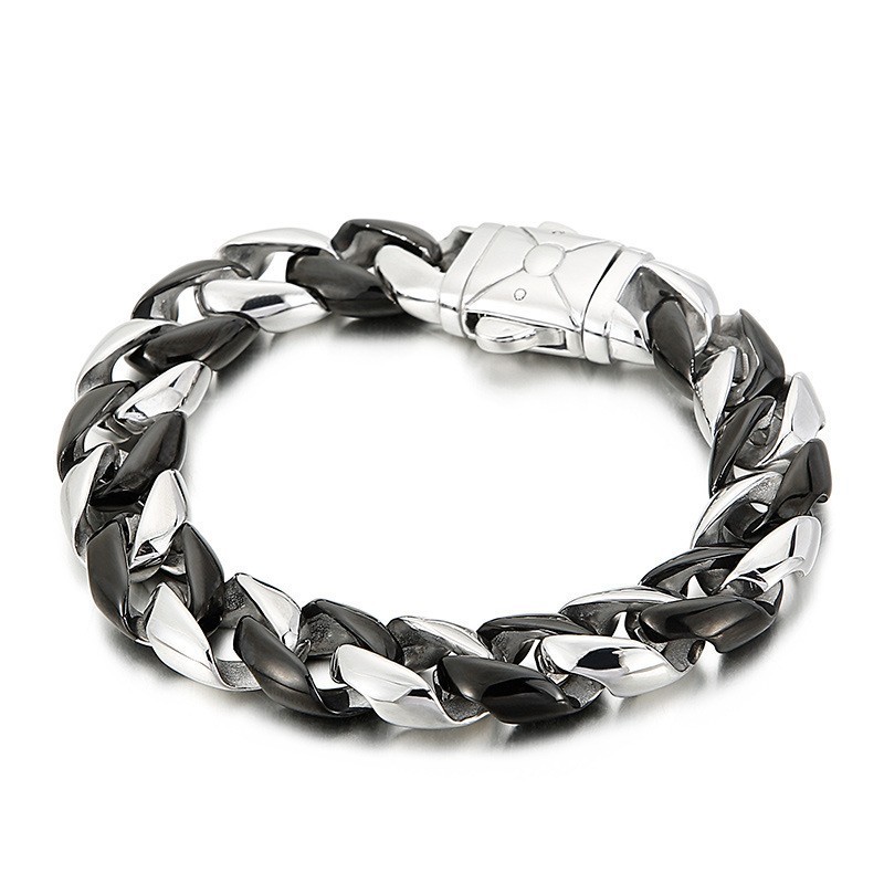 Zwarte Titanium Armband Voor Heren Zwarte Titanium Armband Voor Heren
