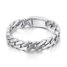 Chique Titanium Armband Voor Heren
