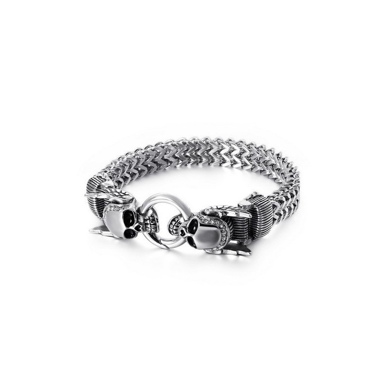 Chique Heren Diamanten Schedel Armbanden