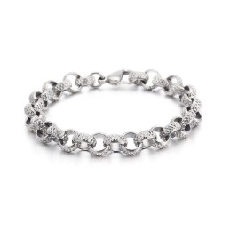 Oude Chique Kruis O-Vormige Titanium Schakelarmband