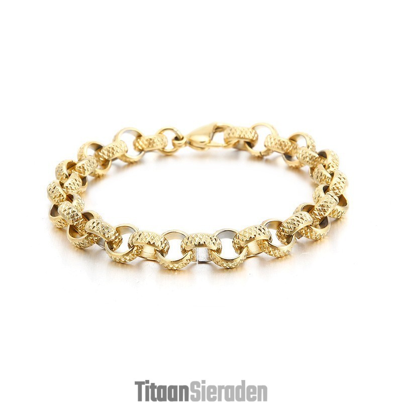 Oude Chique Kruis O-Vormige Titanium Schakelarmband Oude Chique Kruis O-Vormige Titanium Schakelarmband
