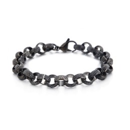 Oude Chique Kruis O-Vormige Titanium Schakelarmband