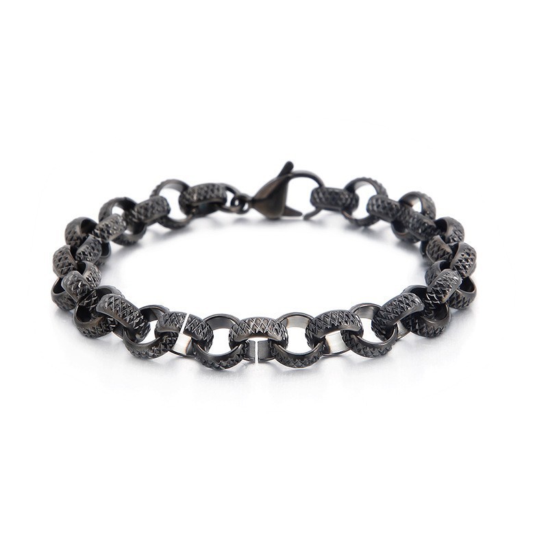Oude Chique Kruis O-Vormige Titanium Schakelarmband Oude Chique Kruis O-Vormige Titanium Schakelarmband