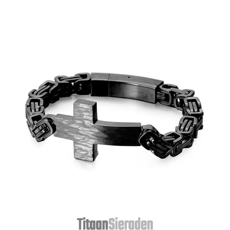Crucifix Bend Armband Heren Emperor Back Chain Armband Crucifix Bend Armband Heren Emperor Back Chain Armband
