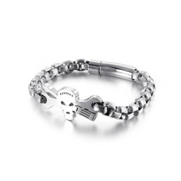 Titanium Schedelarmband Voor Heren