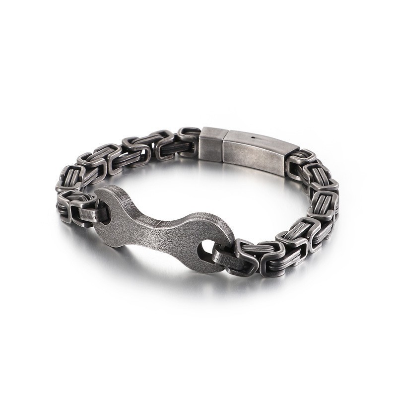 Fashion Tide Titanium Emperor Chain Armband Voor Heren