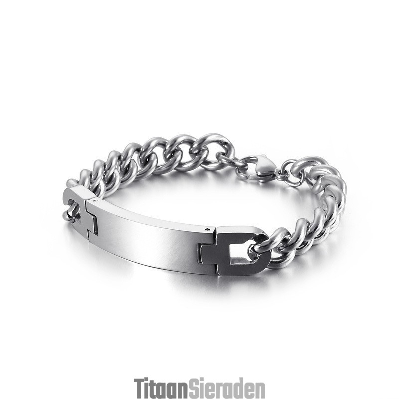 Fashion Bend Merk Titanium Herenarmband