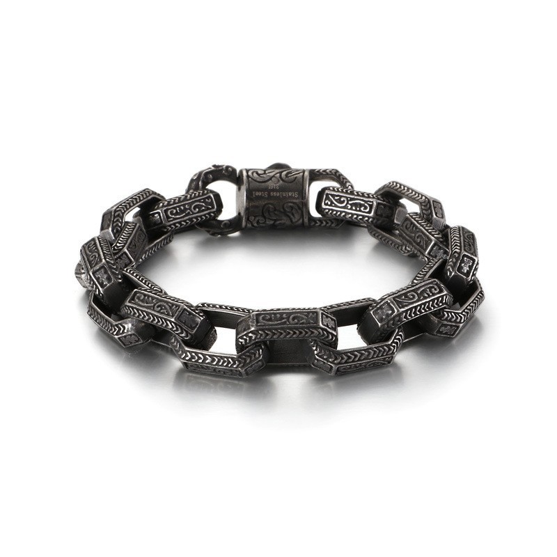 Nieuwe Chique Herenpatroon Titanium Getijdenarmband Nieuwe Chique Herenpatroon Titanium Getijdenarmband