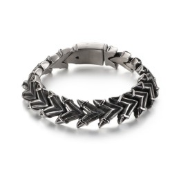 Coole Overdreven Chique Titanium Herenarmband