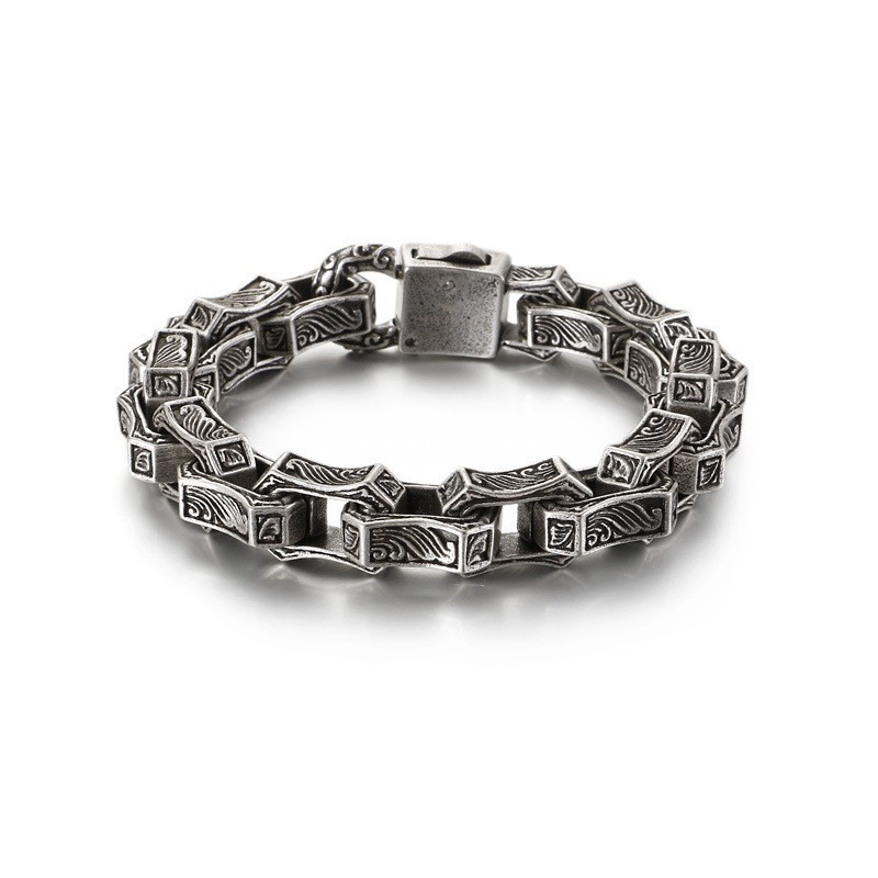 Nieuwe Chique Titanium Herenarmband