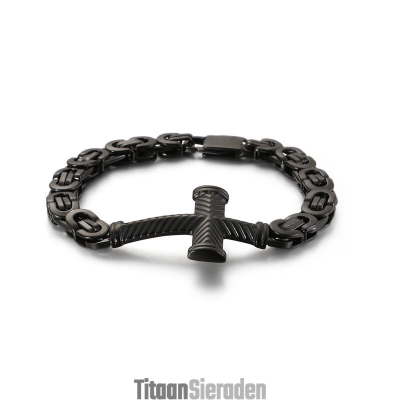 Goedkope Titanium Kruisarmband Voor Heren