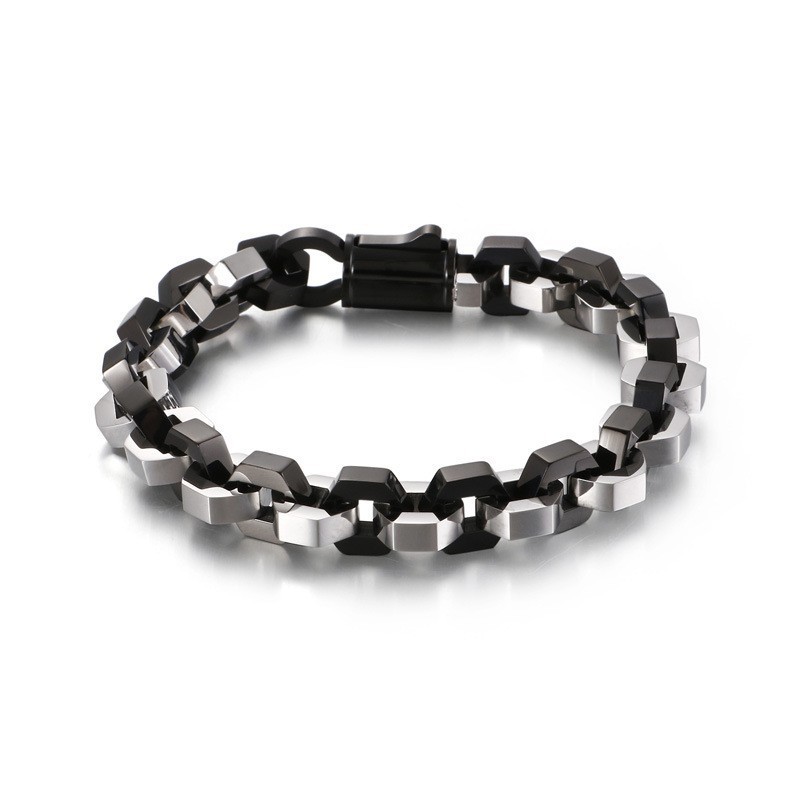 Geometrische Heren Titanium Armband