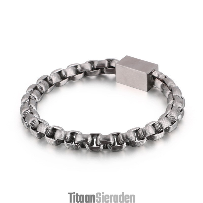 Titanium Schakelarmband Voor Heren Te Koop Titanium Schakelarmband Voor Heren Te Koop