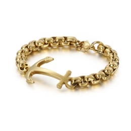 Mode Bootanker Titanium Armband Te Koop