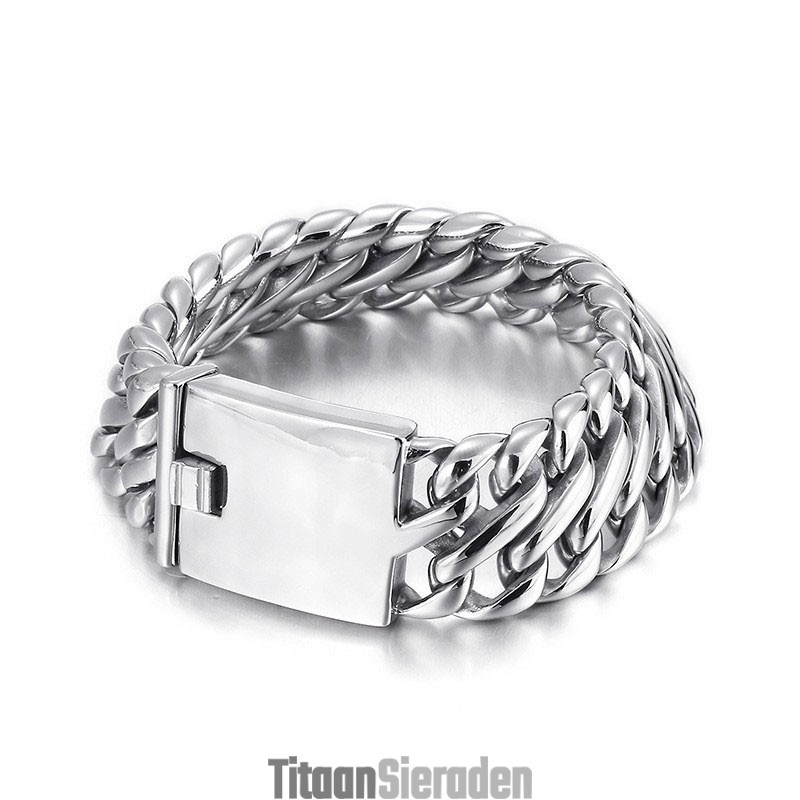 Hip Hop Rock Fashion Cool Heren Titanium Armband Hip Hop Rock Fashion Cool Heren Titanium Armband