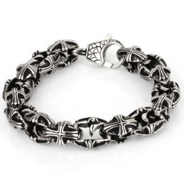 Kruis Titanium Armband Voor Heren
