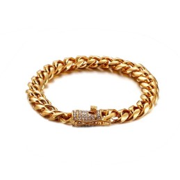 Hip-Hop Tide Titanium Armband Voor Heren Met Diamant