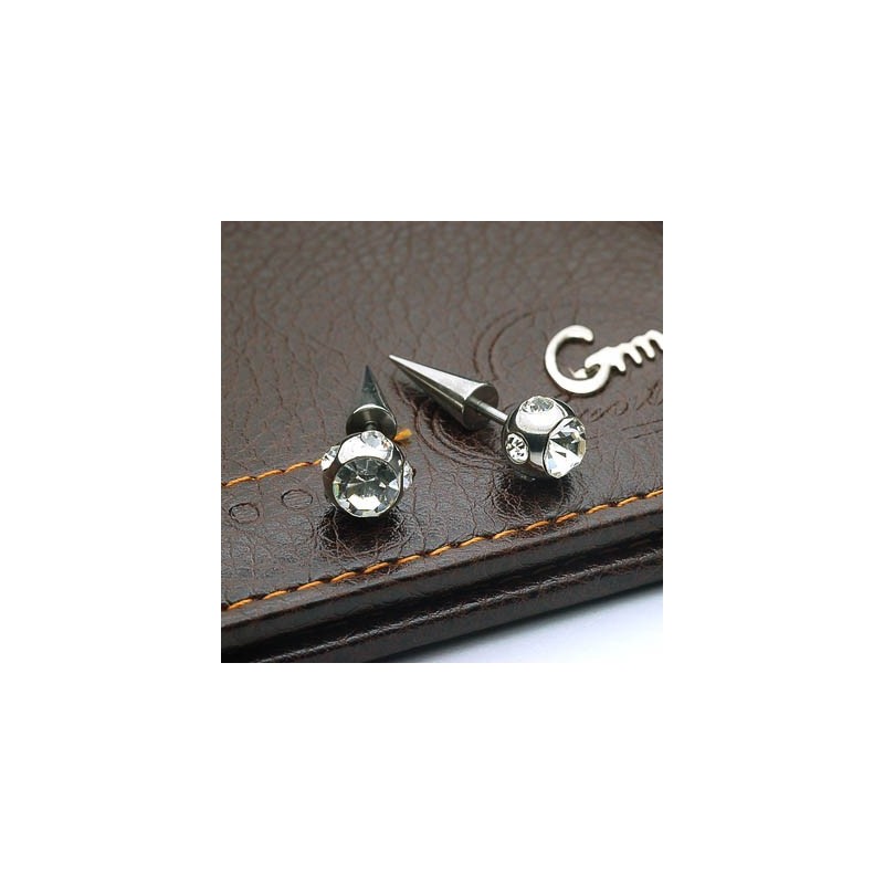 Titanium Diamanten Oorbellen Punctie Titanium Diamanten Oorbellen Punctie