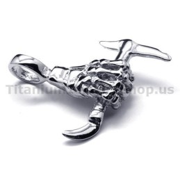 Hanger Met Handbeenontwerp Van Puur Titanium En Bijl - Gratis Ketting