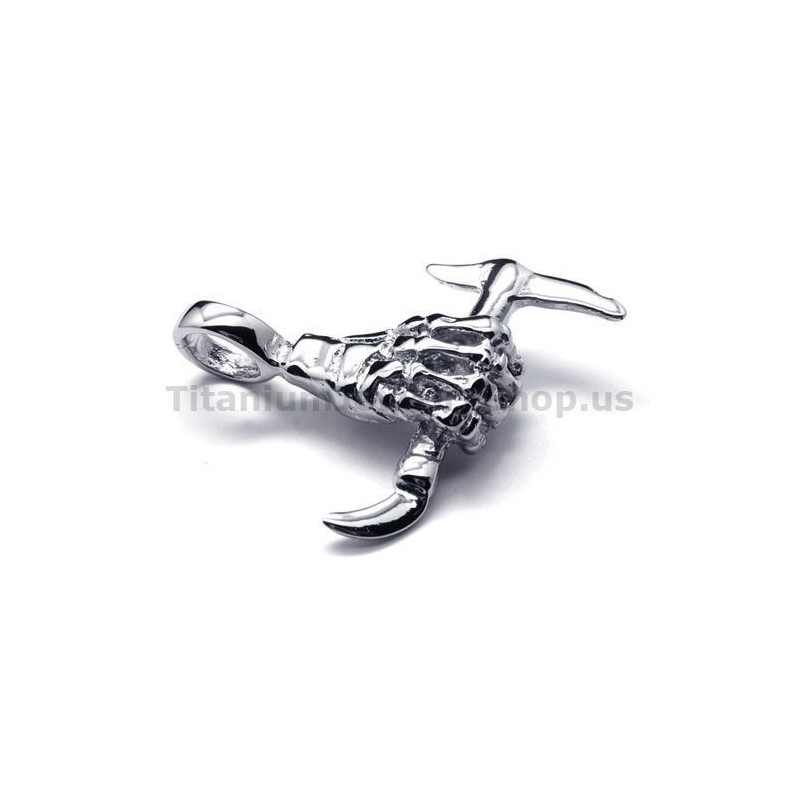 Hanger Met Handbeenontwerp Van Puur Titanium En Bijl - Gratis Ketting Hanger Met Handbeenontwerp Van Puur Titanium En Bijl - Gratis Ketting