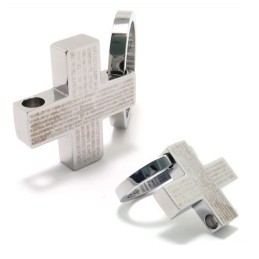 Mode Cadeau Bijbel Kruis Titanium Ketting Hanger