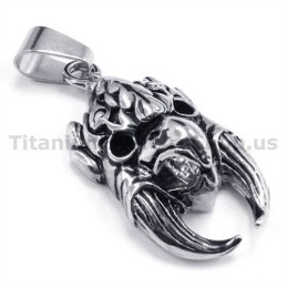 Titanium Hawk Skull Hanger - Gratis Ketting