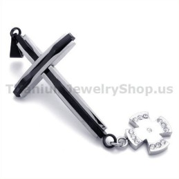 Afneembare Kruisvormige Titanium Hanger - Gratis Ketting
