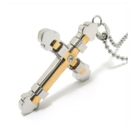 Heren Kruisketting Van Puur Titanium (Nieuw)