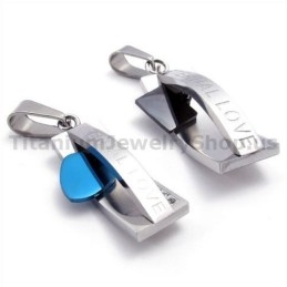 Titanium Lovers Hangers-Gratis Kettingen