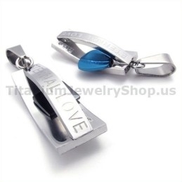 Titanium Lovers Hangers-Gratis Kettingen