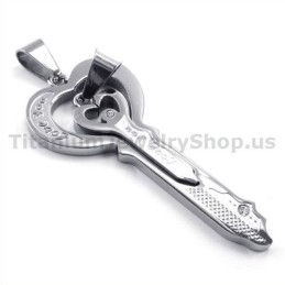 Liefde Titanium Lovers Sleutelhangers - Gratis Kettingen